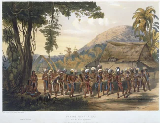 Caribi-Dorf Anai, in der Nähe des Flusses Rupununi, aus 